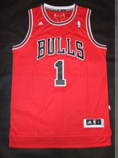 Derrick Rose 1 Chicago Bulls Rev 30 Swingman Jersey s XXL Red