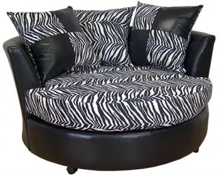 Swivel Barrel Chair w Loose Pillows 7 Colors Available