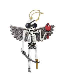   pirate skelly skeleton angel ornament by fantasy artist misty benson