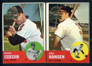 2012 Topps Heritage 50th Anniversary 1963 Buy Back Originals ~ 4 Card 