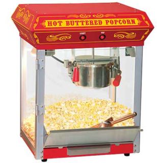   other funtime carnival style red 4oz tabletop popcorn machine