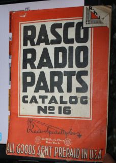  Radio Parts Catalog No 16 1920s RARE Vintage Radio Catalog Antique 