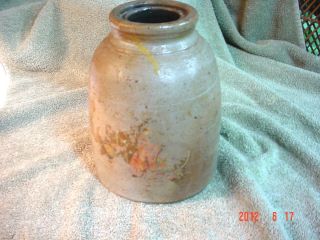 Antique Stoneware Clay Jar Earthenware American Pottery Crock 