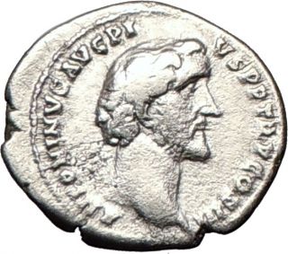 ANTONINUS PIUS & MARCUS AURELIUS as CAESAR 141AD Ancient Silver Roman 