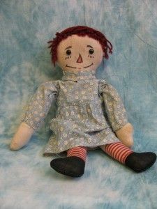 Antique Volland Raggedy Ann Cloth Doll C 1930S