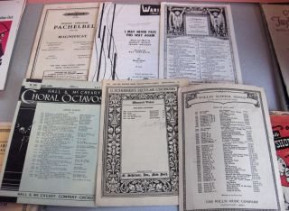 Up for sale is a 54 piece lot of antique and vintage music books (26 