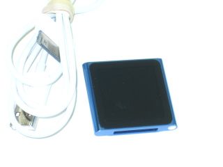 functional apple ipod nano 8gb 6th gen blue  player