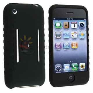 Accessory for Apple iPhone 2G 4GB 8GB 16GB Black Rubber Cover Case 
