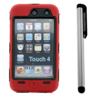 Deluxe 3Piece Hard Case Cover Skin for iPod Touch 4 4G 4th Gen 