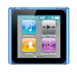 Apple iPod Nano 6th Generation Blue 8 GB MC525LL A Digital Media  