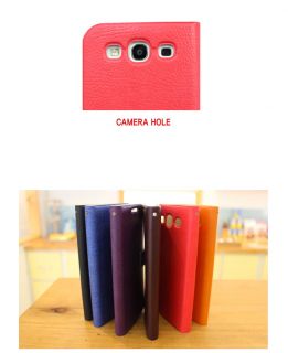 Blueberry Flip Magic Tape Case Cover for Samsung Galaxy S3 i9300 I535 