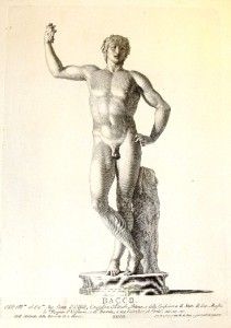 Zanettis Greek Statues 1743 Bacco Bacchus Dionysus