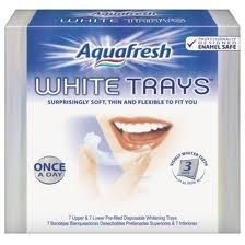 Aquafresh White Trays Whiteing Trays Once A Day 14 Trays Enamel Safe 