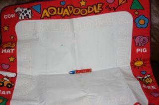 Aquadoodle Water Pen Drawing Mat Childrens Activity Clean Fun EUC 