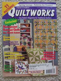 Traditional Quiltworks Magazine March April 2002 Quilts