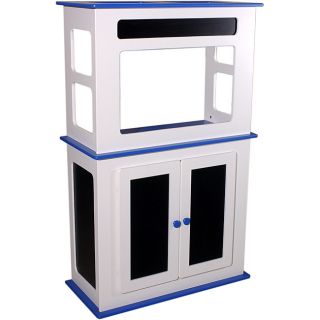 Blue Chalkboard Aquarium Stand Blue Chalkboard Aquarium stand