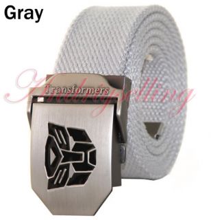 Stainless Steel Buckle Military Army Style Mens Womens Sports Web 