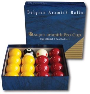 Pool Balls Super Aramith Pro Cup UK 2 8 Ball Set New