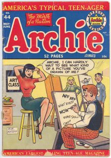 Archie Comics 44 GD VG Bob Montana Betty Veronica Jughead Reggie 1950 