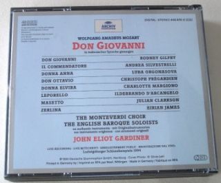 Mozart Don Giovanni Gardiner Gilfry 3 CD Set German 028944587029 