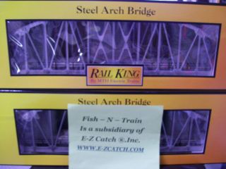 MTH Steel Arch Girder Bridge Silver Colored 32 Fits Lionel FasTrack 