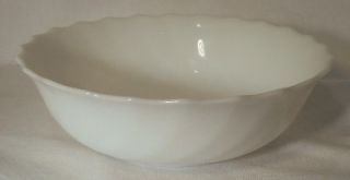 Arcopal France Trianon White Cereal Salad or Dessert Bowl 6 1 4 