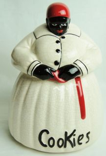 mccoy black americana mammy antique white cookie jar please look at 
