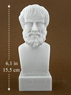 Aristotle Greek Fine Alabaster Marble Sculpture Statue