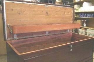 vintage lane mahogany cedar wooden wood trunk chest