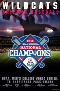 Arizona Wildcats NCAA Baseball 2012 COLLEGE WORLD SERIES CHAMPIONS 