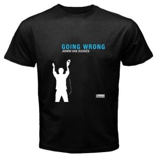 Armin Van Buuren Going Wrong Logo DJ Music Mens Black T Shirt Size s 