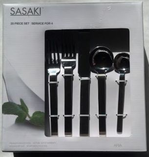 Sasaki by Mikasa 20 Piece Set Aria Service for 4 Flatware Plus BONUSES 