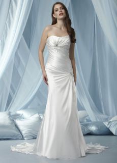   Bridal Wedding Dress White Satin Style 3003 Arie Size 10 New