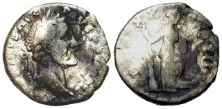 Antoninus Pius Silver denarius RIC 260 RSC 1016