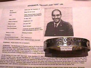    Vietnam War POW MIA Bracelet Major Victor APODACA Navajo Americian
