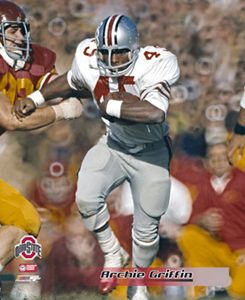 archie griffin ohio state buckeyes 1975 poster print