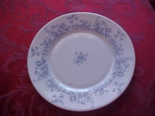 Glenwood by Arcopal Salad Plate Blue on White France
