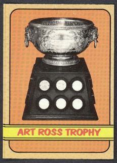1972 73 OPC O Pee Chee Hockey 148 Art Ross Trophy EX NM