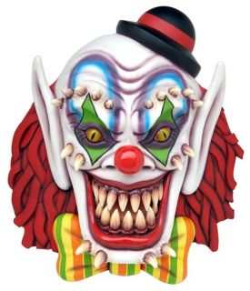Giant Evil Hanging Clown Head   Halloween Prop   PICK UP ONLY