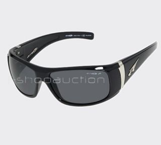 Arnette Wanted 4122 05 Gloss Black Grey Mens Sunglasses