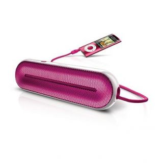 Philips Portable Speaker Pink SBA1600 USA 3.5mm iPod iTouch  Audio
