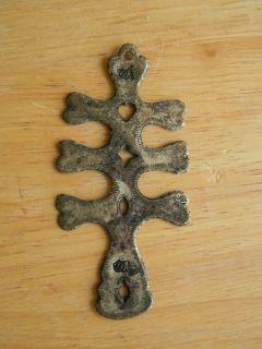 Charles Arnoldi Indian Trade Silver Cross artifact fur trade arrowhead 