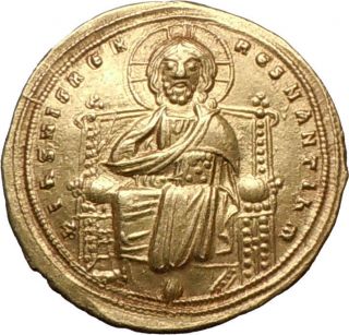 Romanus III Argyros AU Histamenon 1028 Ad Constantinople Jesus Christ 