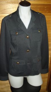 Apt 9 Military Style Jacket Grey Sz M $74