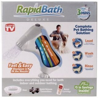 As Seen on TV Rapidbath Deluxe Dog Bathing System New