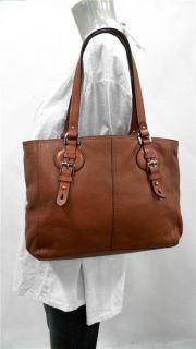 Ralph Lauren Asher Tumbled Shopper Medium Double Strap Shoulder Bag 