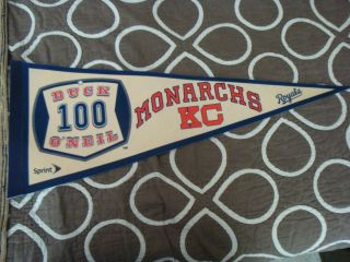 Kansas City Monarchs Pennant Buck ONeil 100 Years KC Royals SGA 