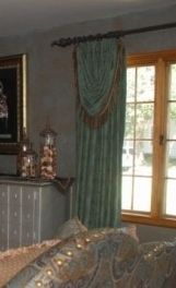 Robert Allen Custom Drapes and Bustle swags