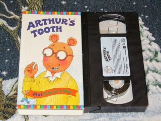 Arthurs Tooth Sick as A Dog VHS Video Tape Actimates Marc Brown Free 