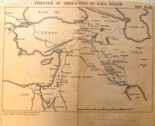 wwi battle map 1923 operations theater asia minor